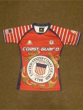 US Coast Guard Rugby Jersey #9, Sz S, Player Style, Impact, Sublimated, Military